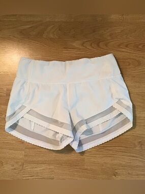 lululemon athletica White Layered Hem Athletic Shorts